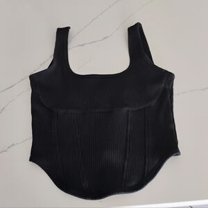 Victoria's secret PINK black bralette corset top